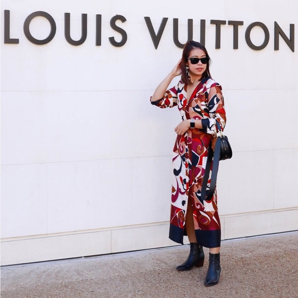 New Zara Satin Effect Floral Dress - 9073/303 - Picture 7 of 14